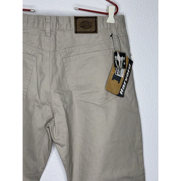 NWT Deadstock Vintage Harvard Jeans USA Mens Khaki Chino Pants 34X30.5 See Pics - Picture 11 of 16
